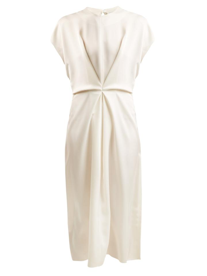 Loewe Draped-waist Satin Dress