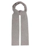 Matchesfashion.com Allude - Ribbed Cashmere Blend Scarf - Womens - Grey