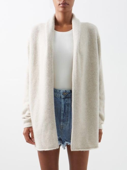 The Elder Statesman - Cashmere Cardigan - Womens - Ivory