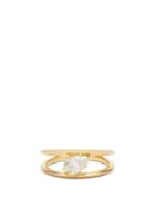 Matchesfashion.com Jade Trau - Sadie Diamond & 18k Gold Solitaire Ring - Womens - Yellow Gold