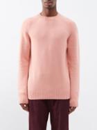 Gabriela Hearst - Daniel Raglan-sleeve Cashmere Sweater - Mens - Pink