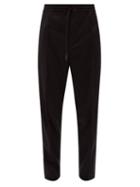 Ermenegildo Zegna - Drawstring-waist Wool-blend Track Pants - Mens - Black