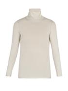 Matchesfashion.com Vetements - Reverse Effect Panelled Roll Neck Sweatshirt - Mens - White
