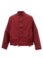 Matchesfashion.com E. Tautz - Cotton Blend Windbreaker Jacket - Mens - Burgundy