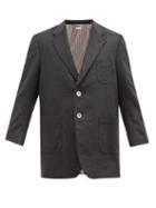 Thom Browne - Single-breasted Cashmere Blazer - Mens - Dark Grey