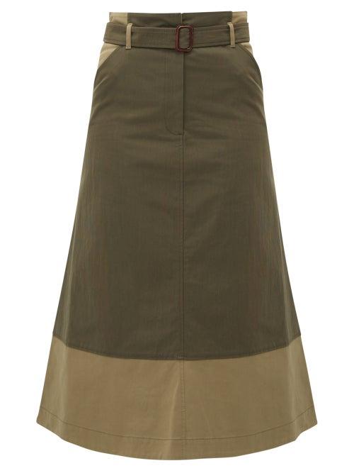 Matchesfashion.com Weekend Max Mara - Circolo Skirt - Womens - Khaki