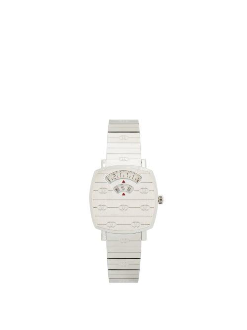 Matchesfashion.com Gucci - Grip Two-window Stainless-steel Watch - Womens - Silver