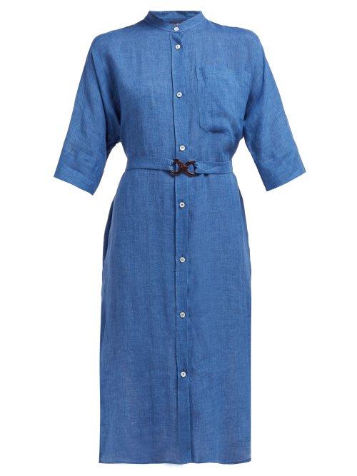 Matchesfashion.com Max Mara Beachwear - Halle Dress - Womens - Blue