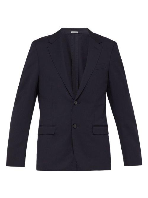 Matchesfashion.com Lanvin - Wool Blend Jacket - Mens - Navy