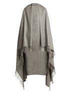 Max Mara Fringed Cashmere Blanket Scarf