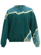 Matchesfashion.com Noma T.d. - Tie-dye Cotton-jersey Sweatshirt - Mens - Green