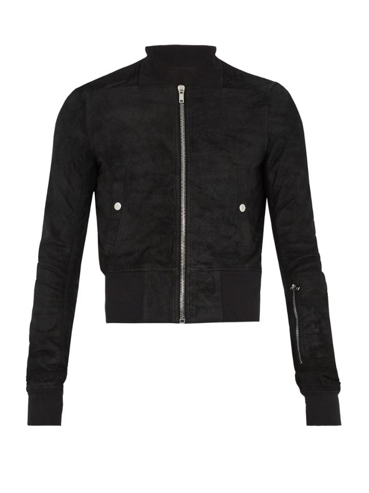 Rick Owens Blister-leather Bomber Jacket