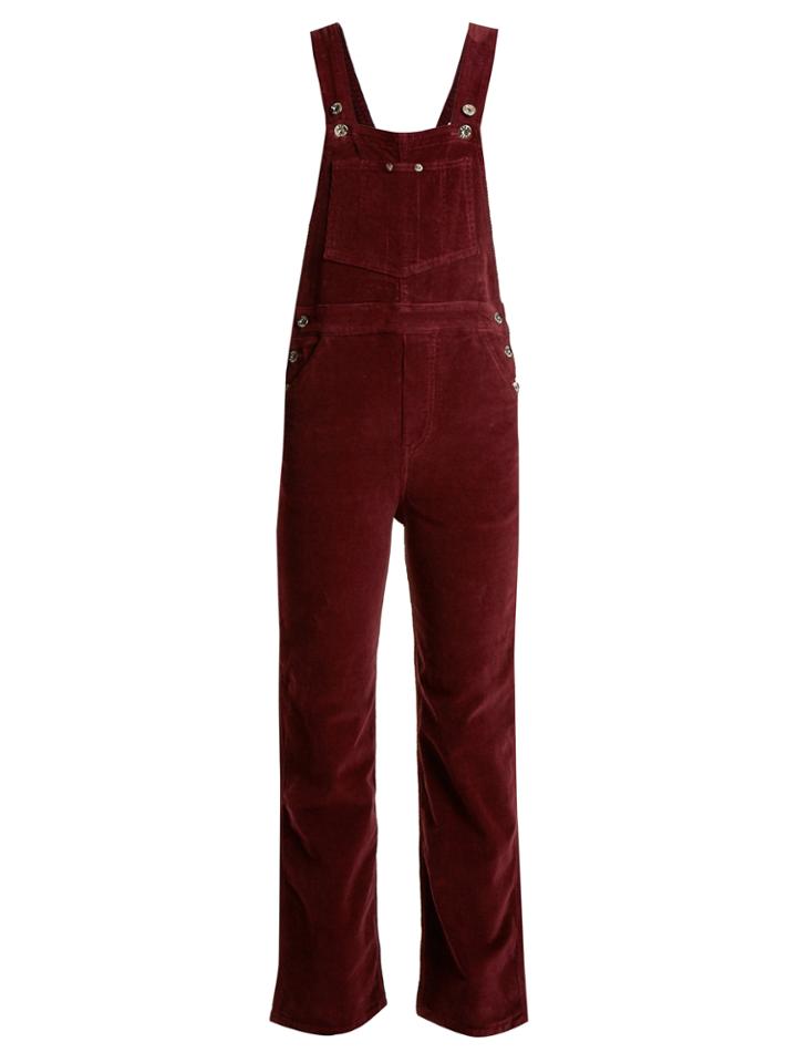 Eve Denim Olympia Straight-leg Corduroy Jumpsuit