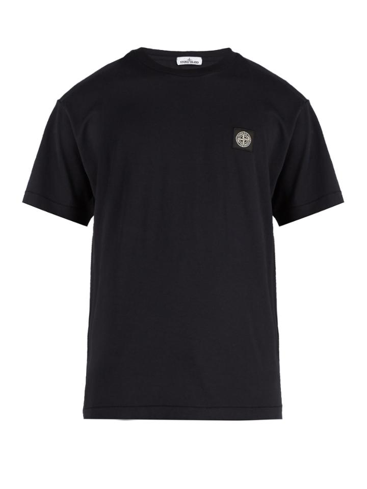 Stone Island Logo-patch Cotton Jersey T-shirt