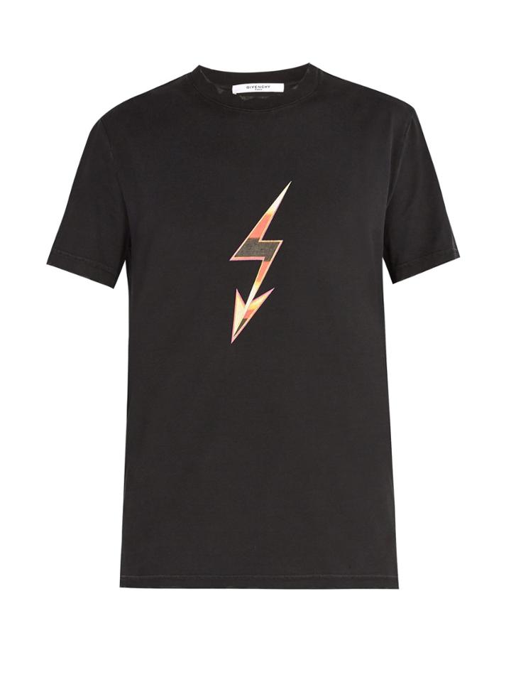 Givenchy Lightning Bolt Arrow-print Cotton T-shirt