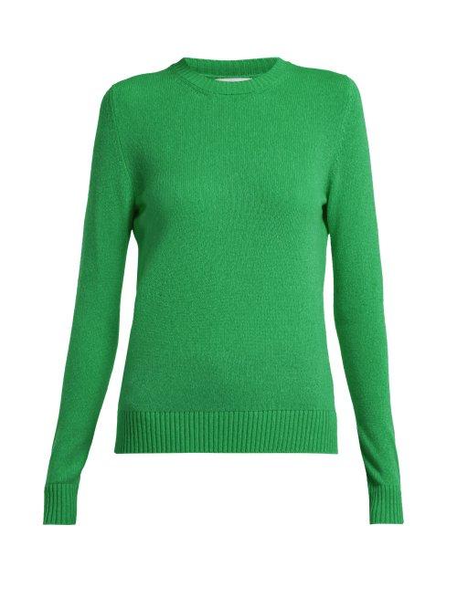 Matchesfashion.com Barrie - Arran Pop Cashmere Sweater - Womens - Green