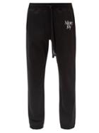 Mens Rtw More Joy By Christopher Kane - More Joy-embroidered Cotton Track Pants - Mens - Black