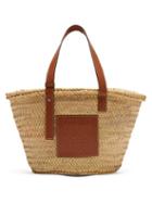 Matchesfashion.com Loewe - Medium Woven Basket Bag - Womens - Tan Multi