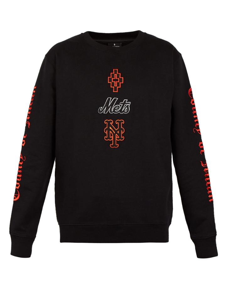 Marcelo Burlon Mets-embroidered Sweatshirt
