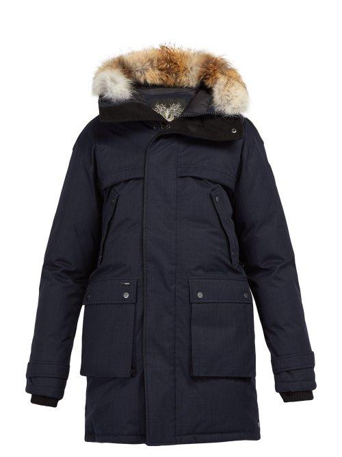 Matchesfashion.com Nobis - Yatesy Padded Twill Parka - Mens - Navy
