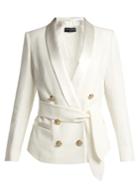 Balmain Double-breasted Crepe Blazer