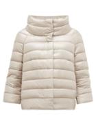 Matchesfashion.com Herno - Sofia Quilted Down Jacket - Womens - Silver