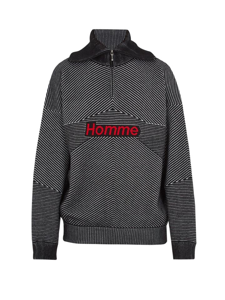 Balenciaga High-neck Wool-blend Sweater