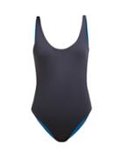 Matchesfashion.com Skin - Lana Scoop Back Reversible Swimsuit - Womens - Blue Multi