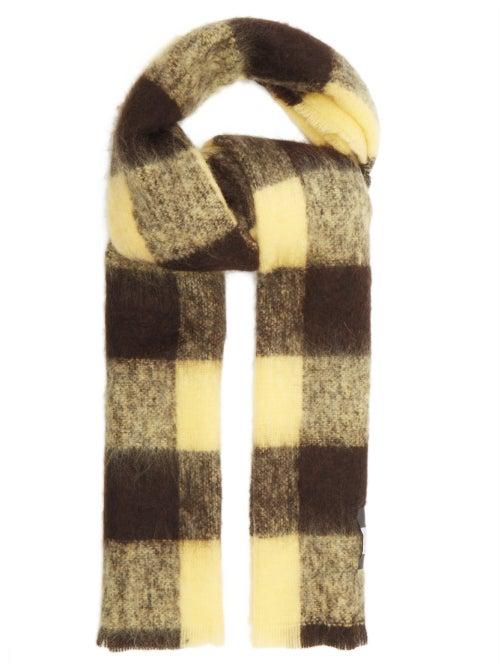 Matchesfashion.com Our Legacy - Blanket Check Scarf - Mens - Yellow
