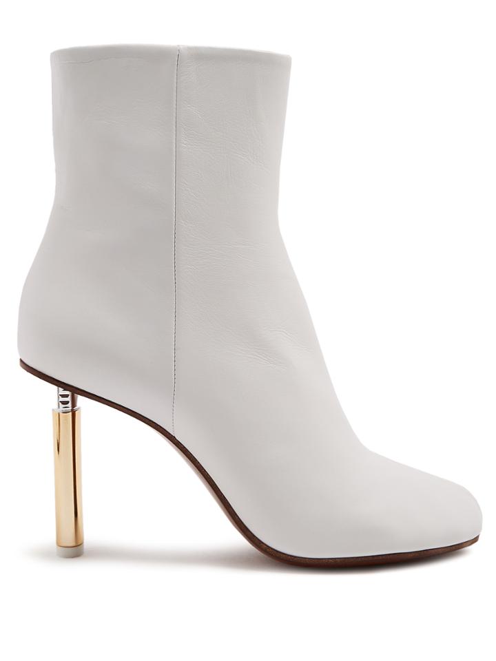 Vetements Lighter-heel Leather Ankle Boots