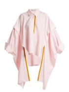 Matchesfashion.com Palmer//harding - Point Collar Cotton Chambray Shirt - Womens - Light Pink