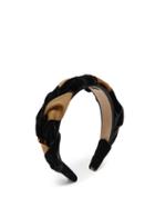Matchesfashion.com Eliurpi - Braided Velvet And Grosgrain Headband - Womens - Gold Multi