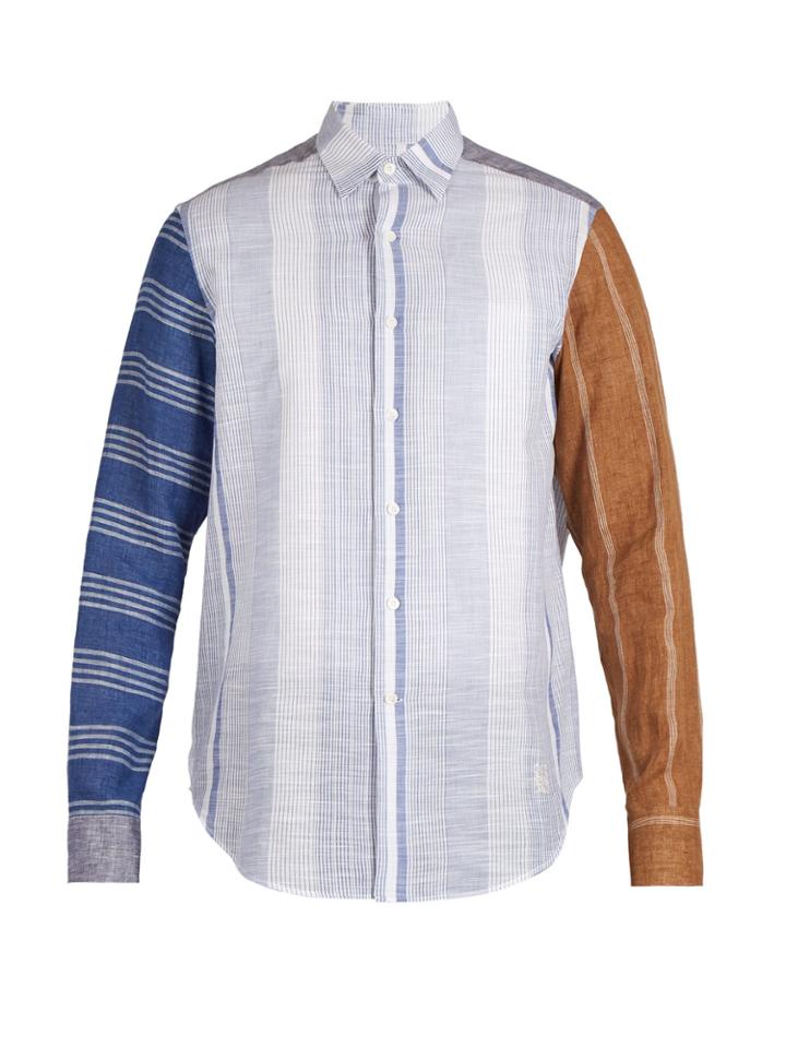 Loewe Patchwork Striped Shirt