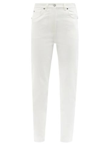 Ladies Rtw Fendi - High-rise Slim-leg Jeans - Womens - White