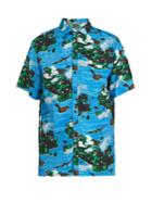 Lanvin Hawaiian Fantastic-print Bowling Shirt
