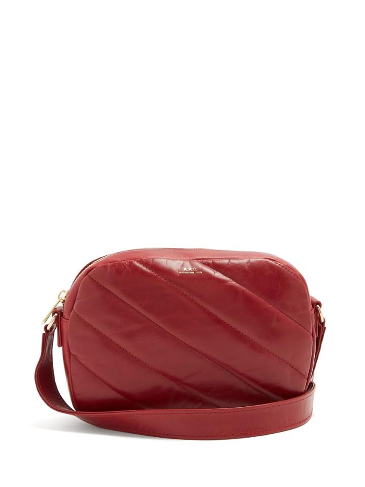 A.p.c. Meryl Quilted-leather Cross-body Bag
