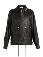 Saint Laurent Oversized Leather Jacket