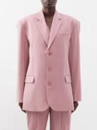 The Frankie Shop - Gelso Oversized Tencel-blend Blazer - Womens - Pink