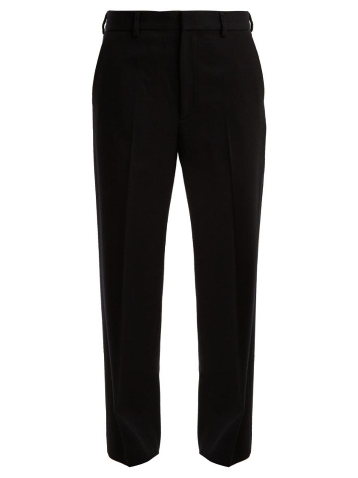 Raey Flood-crop Wool-blend Tailored Trousers