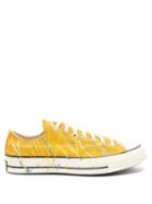 Mens Shoes Converse - Chuck 70 Paint-splatter Canvas Trainers - Mens - Yellow Multi