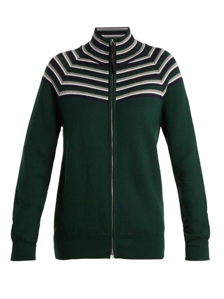 Gabriela Hearst Delia Cashmere-blend Zipped Cardigan
