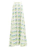 Matchesfashion.com Bernadette - Audrey Floral-print Cotton-blend Poplin Dress - Womens - White Print