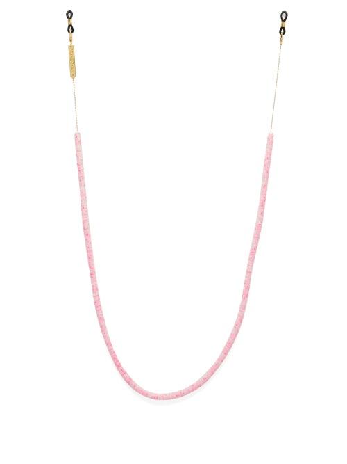 Matchesfashion.com Frame Chain - Candy Rain Gold-plated Glasses Chain - Womens - Pink