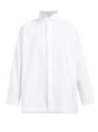 Matchesfashion.com Eskandar - Oversized A Line Cotton Poplin Shirt - Womens - White