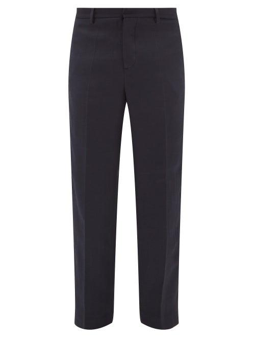 Matchesfashion.com Barena Venezia - Boerio Pleated Twill Trousers - Mens - Navy