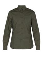 Matchesfashion.com Prada - Floral Print Cotton Shirt - Mens - Green Multi