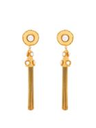 Matchesfashion.com Sylvia Toledano - Pompom Faux Pearl Tassel Drop Earrings - Womens - Gold