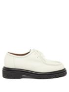 Legres - 19 Lace-up Leather Loafers - Womens - Ivory
