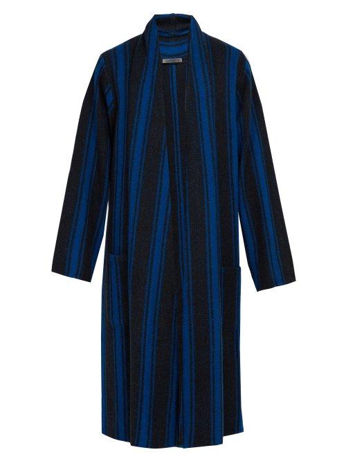 Matchesfashion.com Denis Colomb - Nomad Camel Wool Coat - Mens - Black Blue