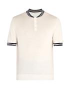 Matchesfashion.com Connolly - Cotton Knit Racing Polo Shirt - Mens - White